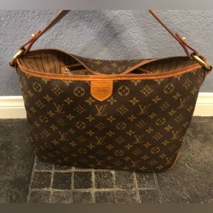 Authentic Louis Vuitton Delightful PM shoulder bag, monogram canvas
